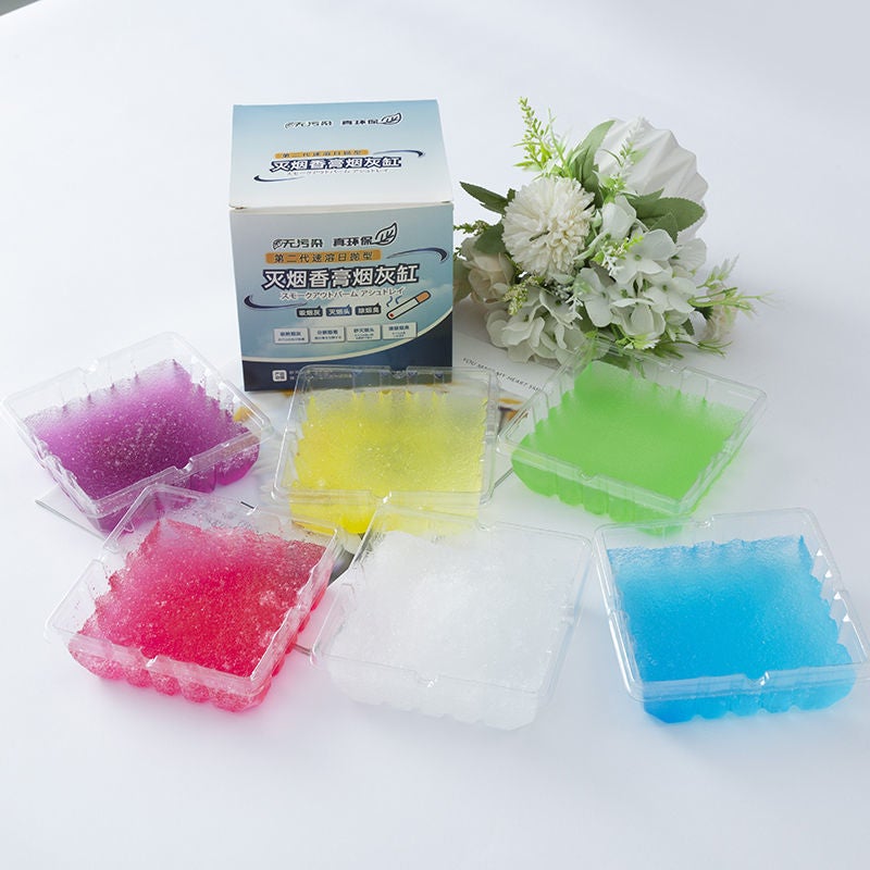 Disposable Plastic Ashtray Smoke Flavor Smoke Sand Vehicle-Mounted Household Internet Celebrity Ashtray Anti-Fly Ash Smoke Extinction Paste - Image 1