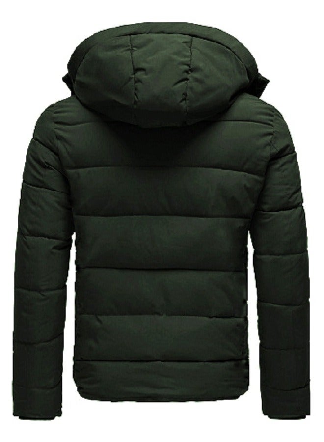 general Bomber Jacket with Removable Hood For Men - Image 2