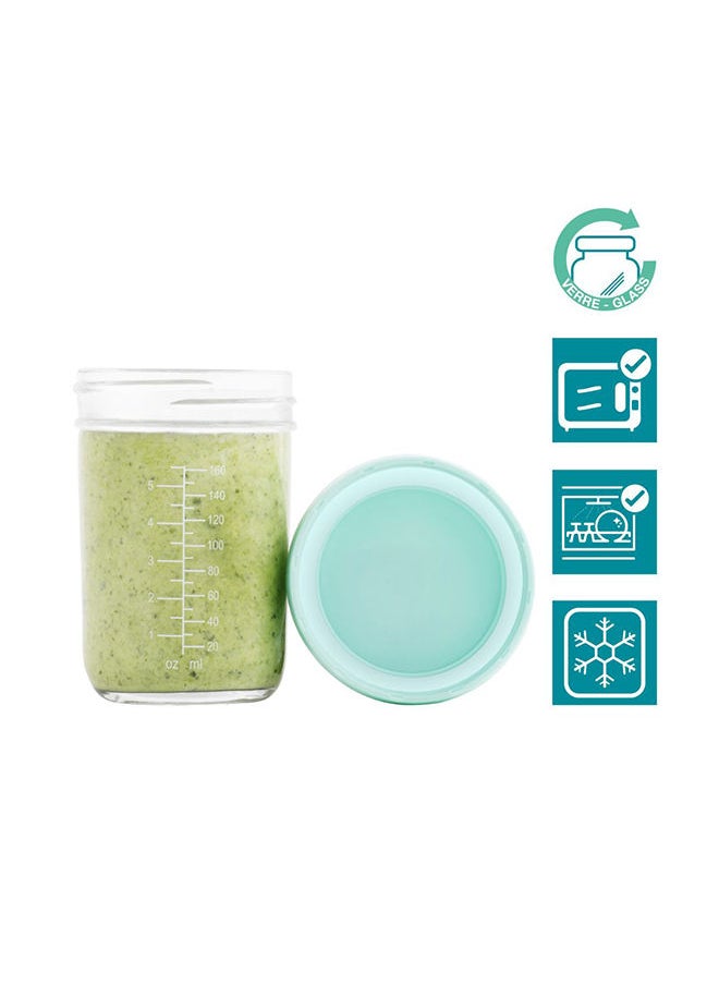 babymoov - Glass Baby Bowls, 4 x 240Ml Airtight Food Storage Containers - Image 1