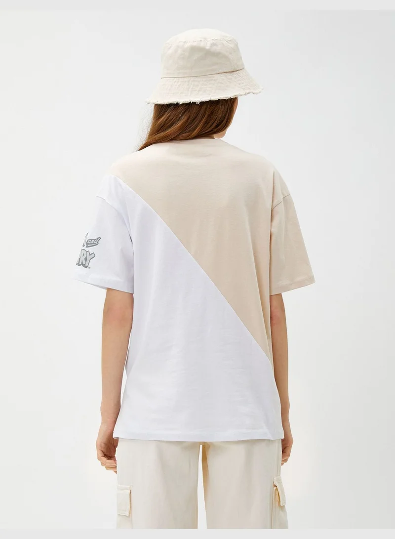كوتون Tom and Jerry Licensed Short Sleeve Crop T-Shirt