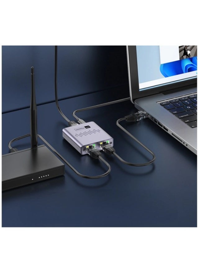 Haing Gigabit Ethernet Splitter High Speed 1 in -2out 1000MBPS - Image 4