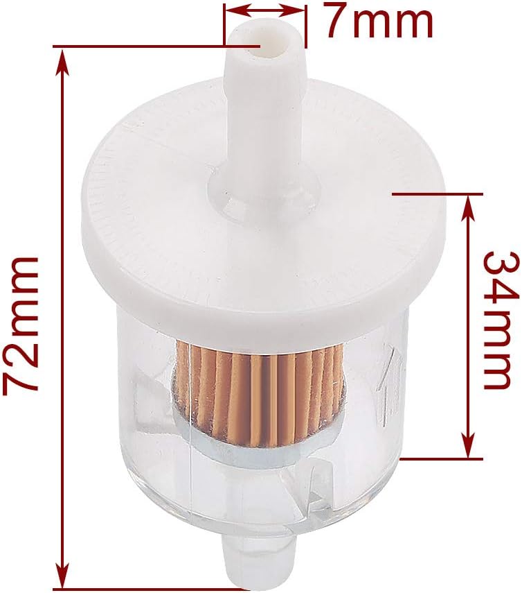 AloneGoer 12pcs 40 Micron 1/4" Inline Fuel Filter for Kawasaki and Briggs & Stratton - Image 2