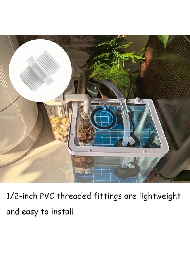 Schedule 40 PVC Male To Male Nipple Coupling 25MM 3 4 Inch White Plastic Pipe Fitting - Image 5
