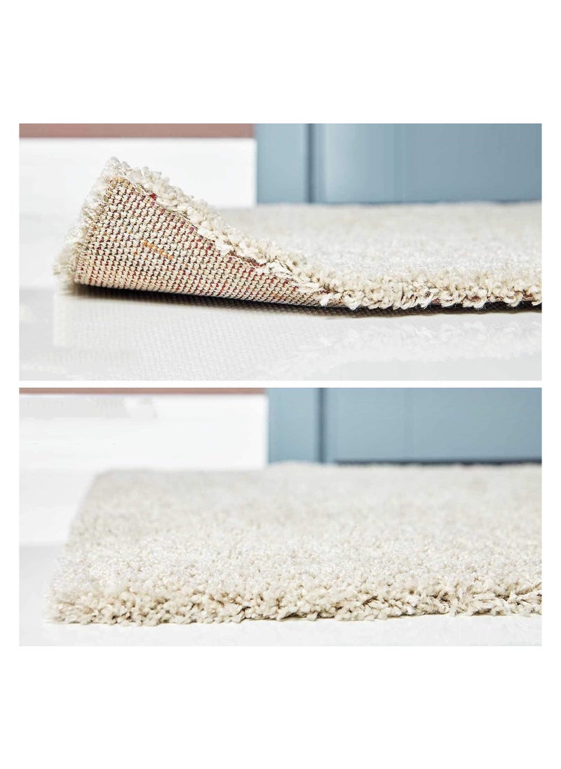 VIUAUAX Highly adhesive washable reusable double-sided carpet stickers non-slip PU removable adhesive fixing stickers4pcsRug Grippers, Best Non-slip Washable Rug Gripper, - New Materials to Anti Curling Rug Pad : Keep your rug in place & Make corner flat and Easily Peel off when need  - Image 3