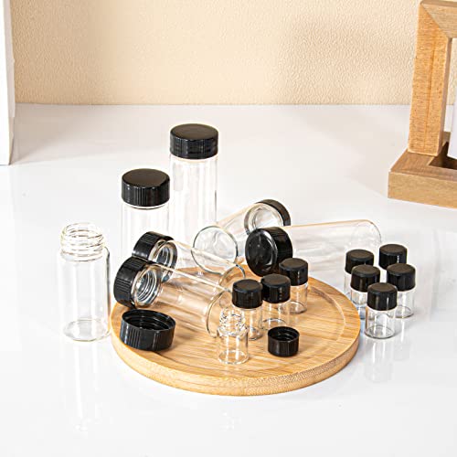 BKMAMLAB 30ml Clear Small Glass Vials 30pcs with Screw Caps(30pcs) - Image 4