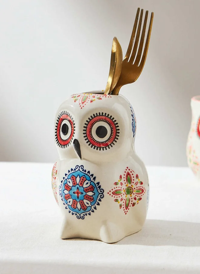 Chumbak Boho Chakras Owl Vase