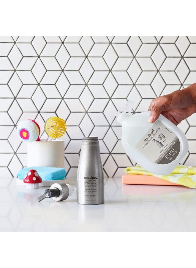 ميثود عبوة إعادة تعبئة صابون اليدين الرغوي من ميثود، بنفسجي + لافندر، زجاجة قابلة لإعادة التدوير، تركيبة قابلة للتحلل الحيوي، 28 أونصة سائلة (عبوة من 4 قطع) - Image 5