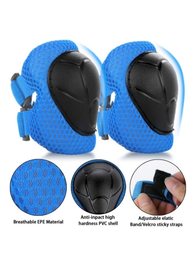 Roller Skating Protective Gear Children's Helmet Set of Riding Elbow Wristband Skateboard Skates Balance Bike Helmet Knee Pads Blue - pzsku/Z11CE88719F84301DE973Z/45/_/1709634051/86b0816b-f6bc-4f57-9461-a603d86c33ec