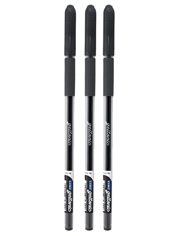 linc Geltonic Gel Pens in 3ct Card - Black ink - Image 2