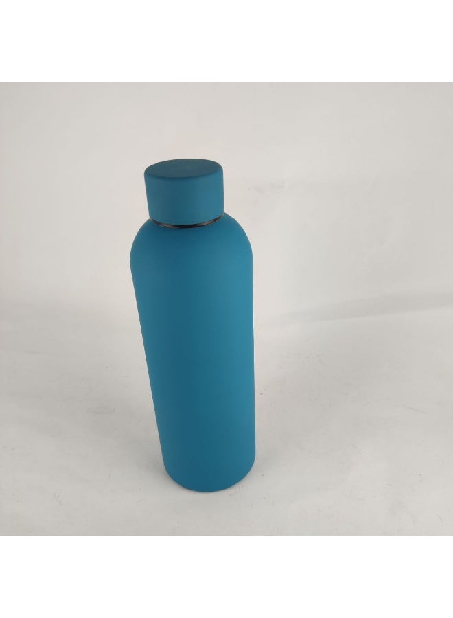 Elegant Blue Insulated Water Bottle – 500ml Capacity – Keeps Hot & Cold Drinks Fresh – Stylish and Durable Design for School, Office & Gym Use - Image 1