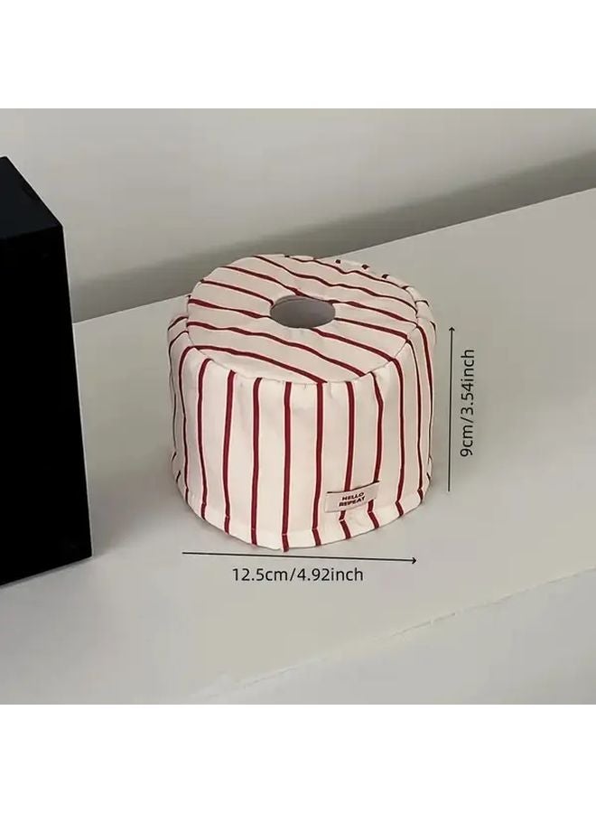 Modern Minimalist Round Tissue Box Holder Green Bathroom Kitchen Living Room Organizer - Image 5