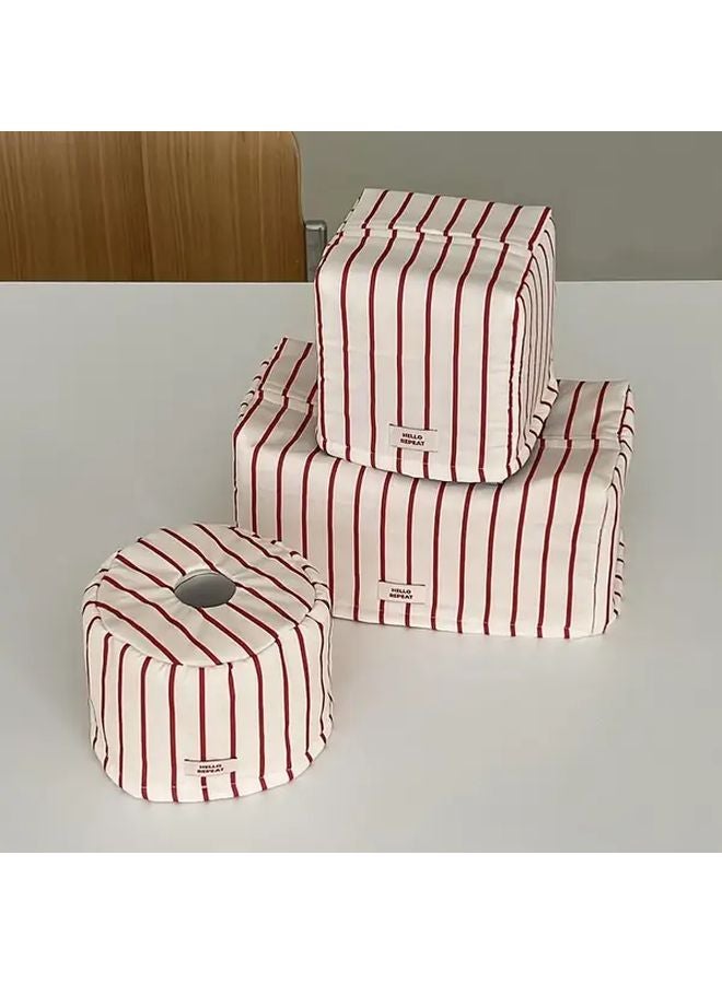 Modern Minimalist Round Tissue Box Holder Green Bathroom Kitchen Living Room Organizer - Image 4