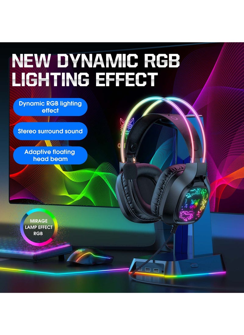 onikuma - X22 Wired Gaming Headset Noise Reduction With Microphone for PC PS3 PS4 Switch Mobile Xbox - Image 1