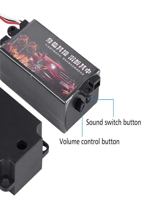 Dilwe RC Car Engine Sound Simulator, Remote Control Car Sound Engine Simulated Module Set with 1 Speaker for 1/10 Vehicle Cars Model(One Speaker) - Image 4