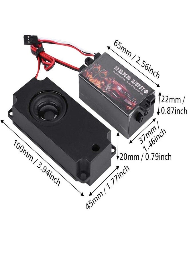 Dilwe RC Car Engine Sound Simulator, Remote Control Car Sound Engine Simulated Module Set with 1 Speaker for 1/10 Vehicle Cars Model(One Speaker) - Image 2