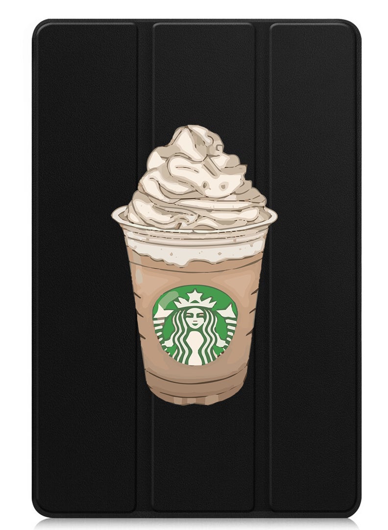 Theodor Protective Flip Case For Huawei MatePad SE 11 (2024) With Trifold Stand Auto Wake Sleep Shockproof Cover coffee-smile - Image 1