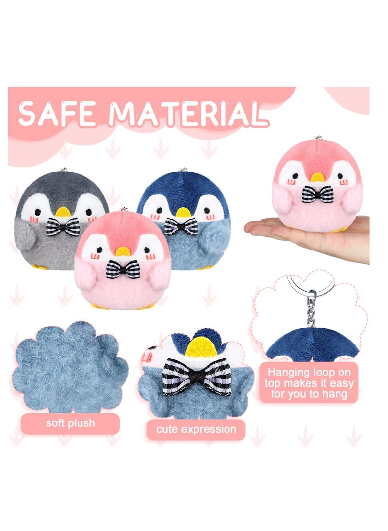 Excefore 9 PCS Penguin Stuffed Plush Toys with Keychain, Hanging Penguin Toys Penguin Party Decorations, Suitable for Girl Boy Penguin Pendant Party Favor Gift (4.3 Inch）  - Image 3