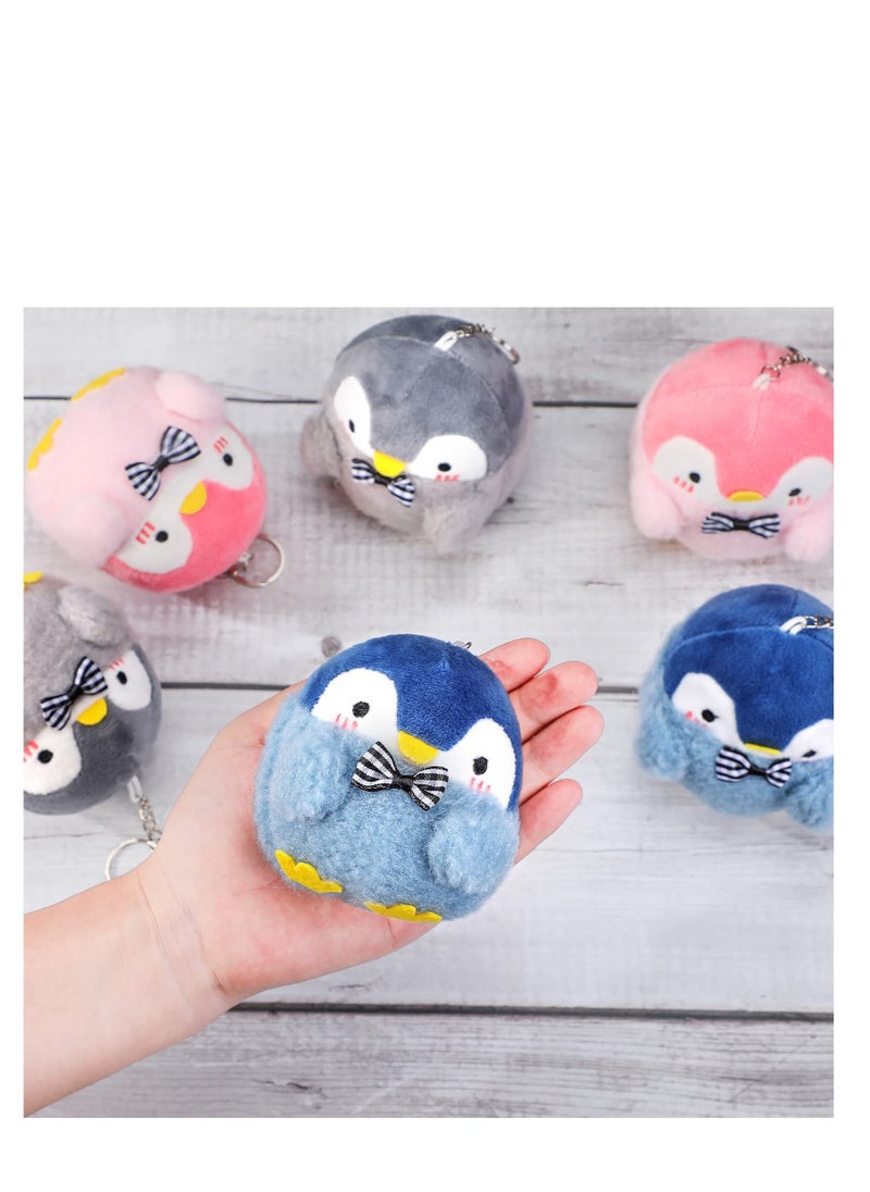 Excefore 9 PCS Penguin Stuffed Plush Toys with Keychain, Hanging Penguin Toys Penguin Party Decorations, Suitable for Girl Boy Penguin Pendant Party Favor Gift (4.3 Inch）  - Image 5