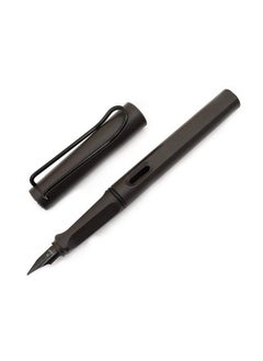 LAMY Safari Fountain Pen, Medium Nib + 5 Black Ink Cartridges (Matte Black)  - Image 2