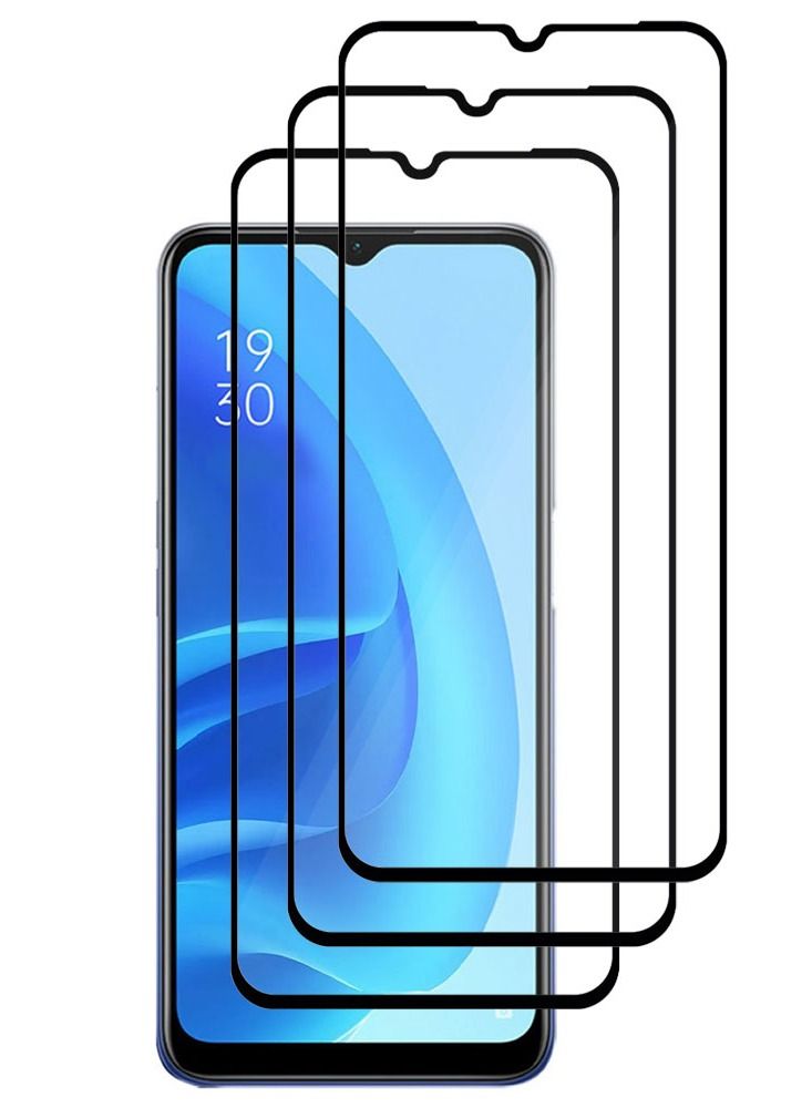 CATANES 3 Pack For Oppo A53s 5G Screen Protector Tempered Glass Full Glue Back - Image 2