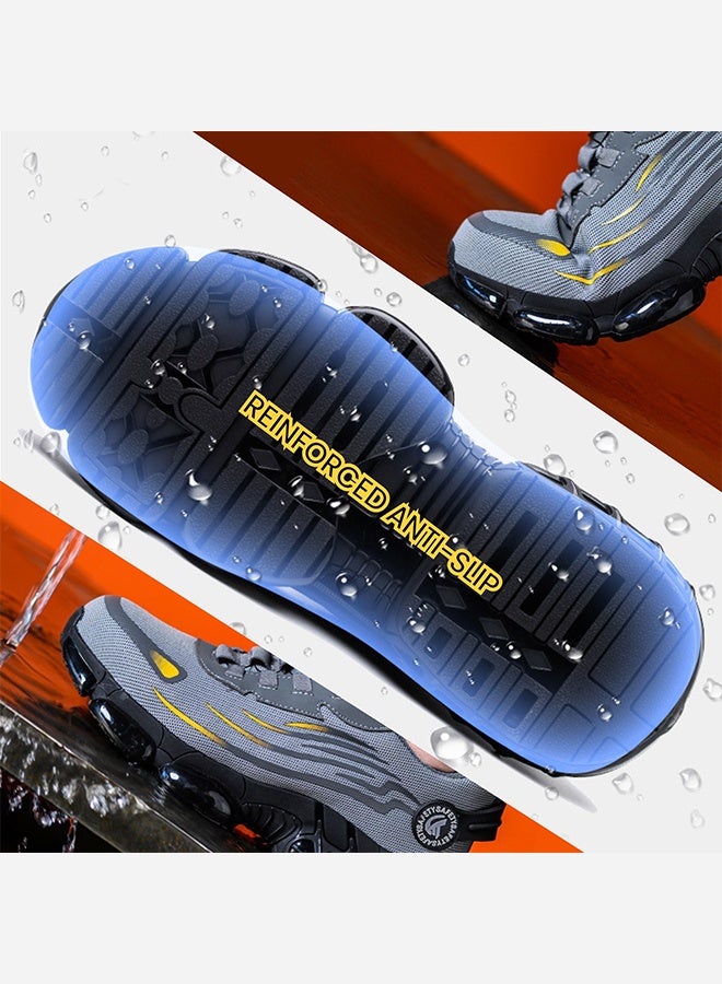 JIANKUN Steel Toe Shoes for Men Lightweight Safety Shoes Comfortable Puncture Proof Slip On Indestructible Work Shoes and Fashion Sneakers. - Image 4