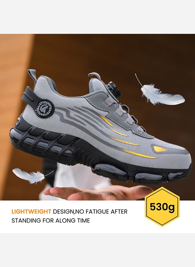JIANKUN Steel Toe Shoes for Men Lightweight Safety Shoes Comfortable Puncture Proof Slip On Indestructible Work Shoes and Fashion Sneakers. - Image 5