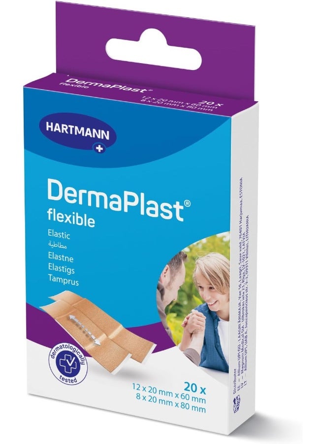 DERMAPLAST Dermaplast Flexible Plasters (2 Sizes) 20'S  - Image 1