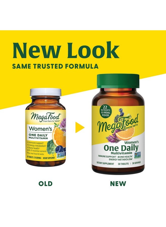 MegaFood Womens Multivitamin One Daily - Multivitamin for Women - Vitamin C, Vitamin D, Iron & B Vitamins - Bone, Energy Metabolism & Immune Support - Vegetarian, GlutenFree - 90 Tablets, 90 Servings - Image 2