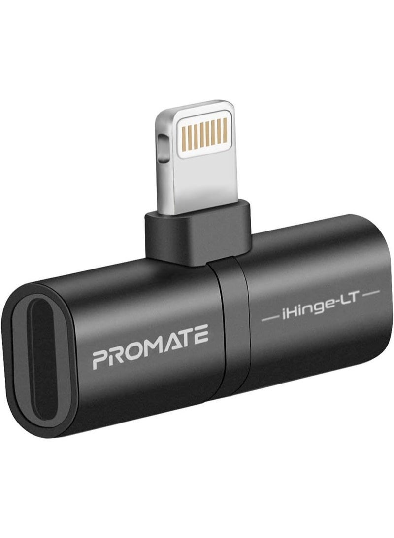 Promat 2-in-1 Audio & Charging Adaptor with Lightning Connector – Dual Port Splitter for Simultaneous Fast Charging & Music, Supports Call & Remote Control, Compact iOS Adapter for iPhone & iPad, Plug & Play  - Image 1