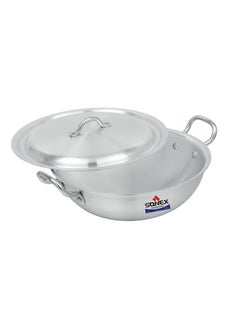 SONEX Sonex Traditional Round Karahi Aluminium  Wok, Authentic Asian Cooking,  Long Lasting Durable Construction, Kitchen Essentials, Metal Finish, Generous Size (26.5 cm & 3.5 Ltr)  - Image 3