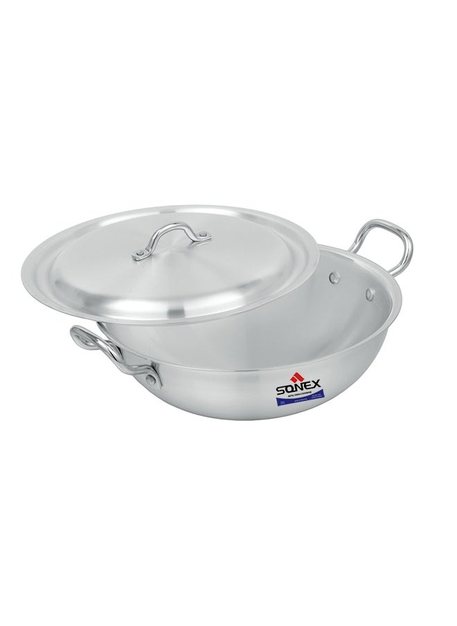 SONEX Sonex Traditional Round Karahi Aluminium  Wok, Authentic Asian Cooking,  Long Lasting Durable Construction, Kitchen Essentials, Metal Finish, Generous Size (26.5 cm & 3.5 Ltr)  - Image 3
