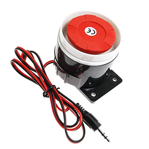 Maxmoral 1-Pack DC 12V 120dB Piezo Electronic Buzzer Alarm Horn Wired Siren for Home Security Alarm System - Image 1