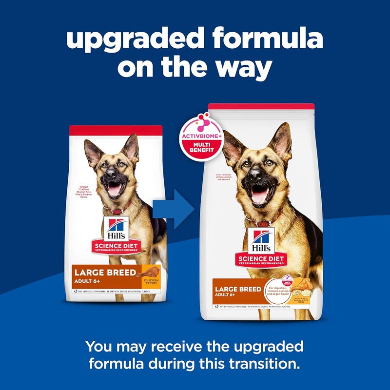 Hills Science Diet Adult 6 Chicken Meal Barley  Brown Rice Recipe Large Breed Dry Dog Food 33 lbs - Image 2