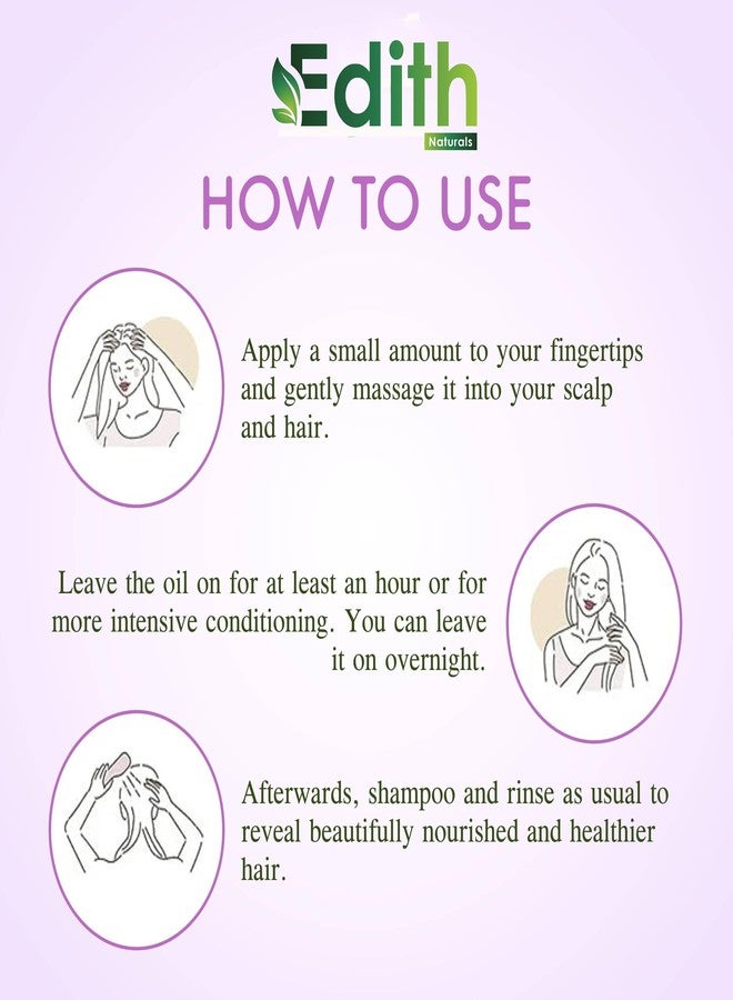 EDITH زيت إديث روزماري للشعر لنمو الشعر والتحكم في تساقطه، 200 مل، عبوة من قطعتين - Image 5