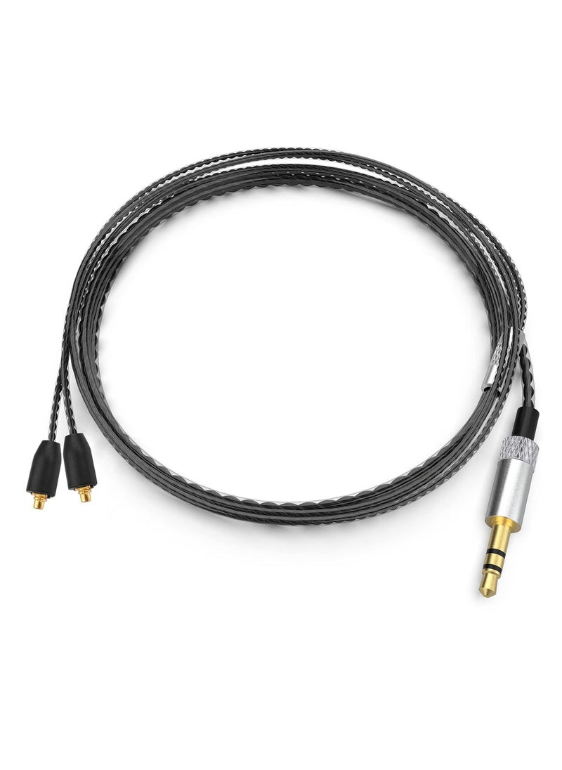 Generic - Hi-Fi MMCX Cable for Shure SE215 SE425 SE535 SE846 UE900 Black without wheat - Image 1