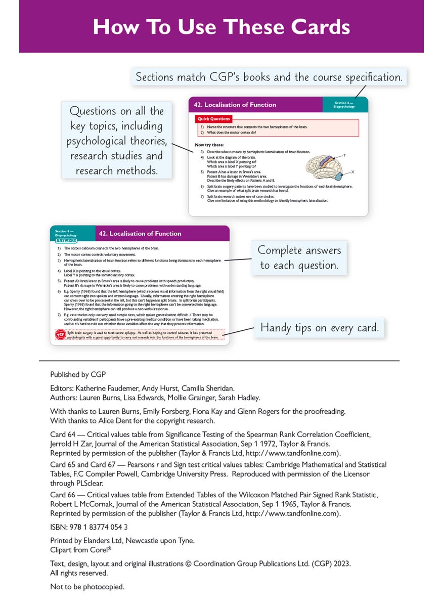 New A-Level Psychology AQA Revision Question Cards  - Image 2
