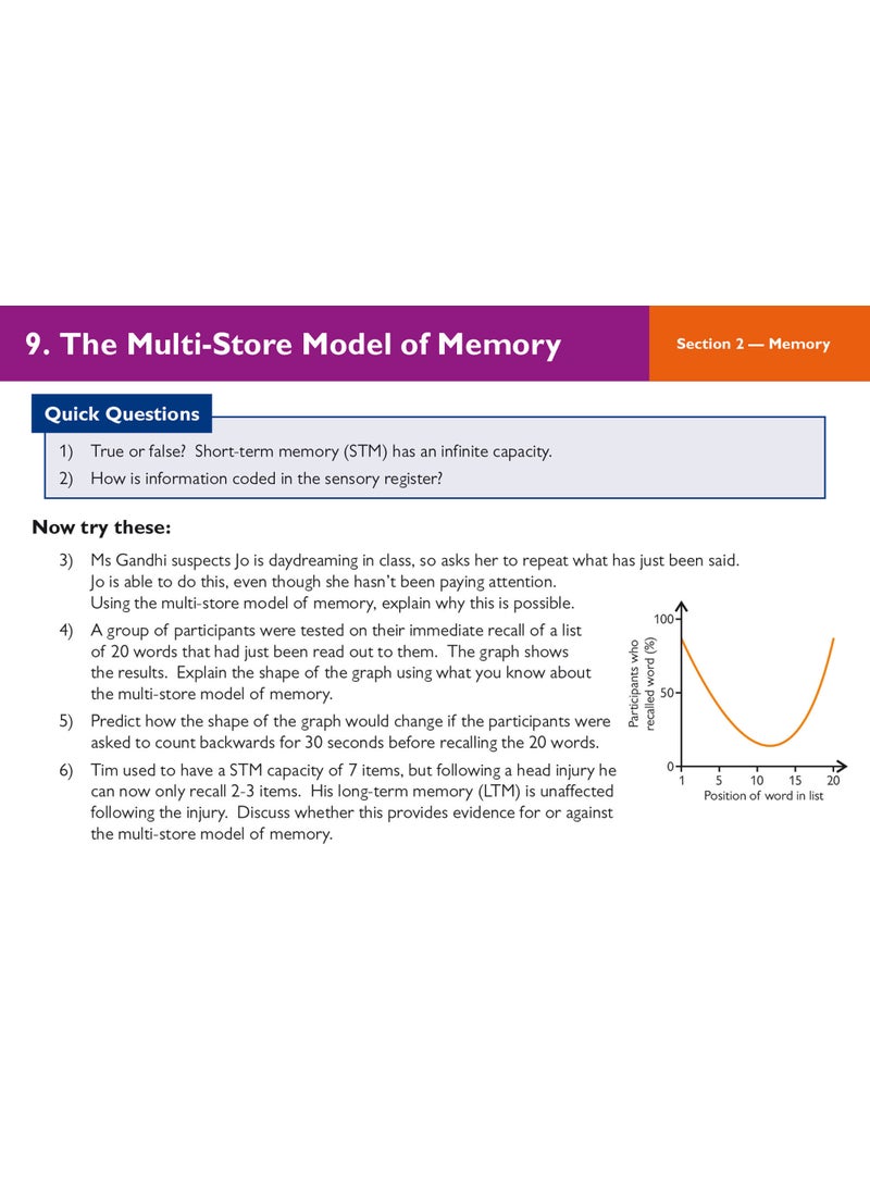 New A-Level Psychology AQA Revision Question Cards  - Image 5