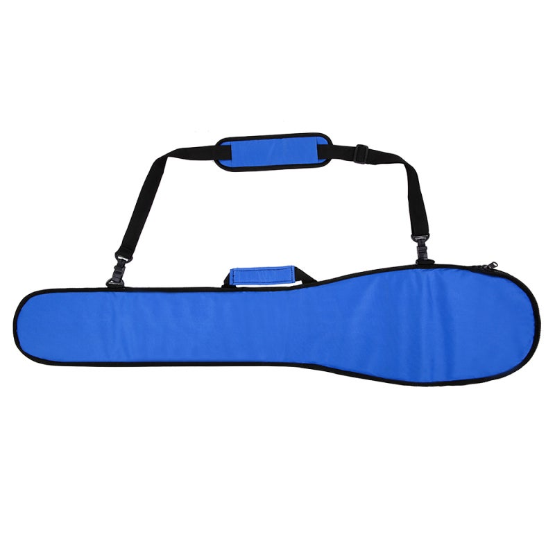 Kayak Paddle Storage Bag: Blue, Full Length Padded Protection - Nylon Divider, Clear Exterior Pouch For Kayak Accessories - Image 1