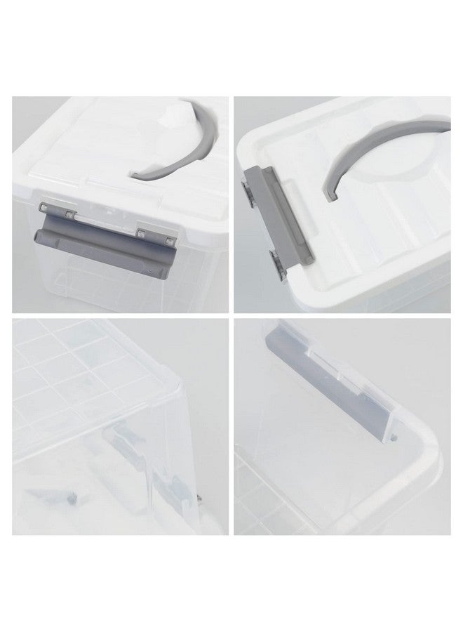 Saedy Clear Plastic Storage Bins/Containers, Multi-purpose Storage Box 6 Quart, Set of 2 - Image 2