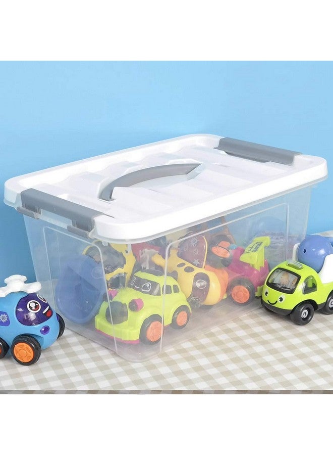 Saedy Clear Plastic Storage Bins/Containers, Multi-purpose Storage Box 6 Quart, Set of 2 - Image 3