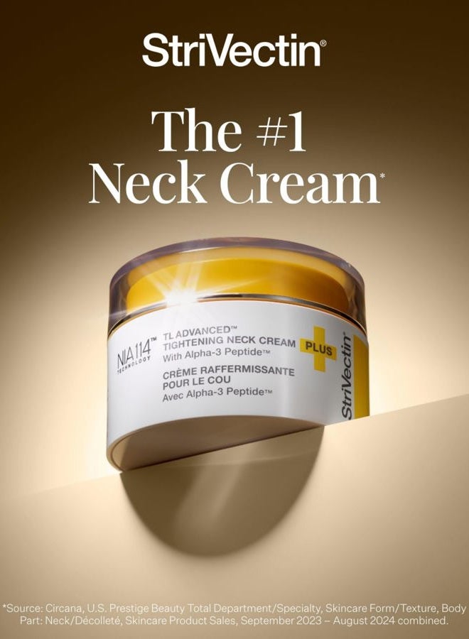 Strivectin TL Advanced Tightening Neck Cream PLUS - 3.4 oz - Tighten and Lift Neck Cream, Visibly Reduces Sagging and Crepey Skin, Improves Décolleté Lines and Wrinkles for Smooth, Youthful Skin - Image 2