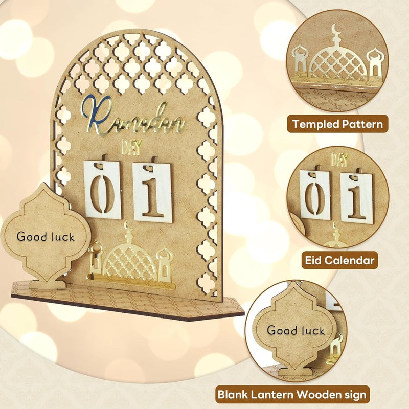 Yizhet Ramadan Calendar with LED Fairy Lights - DIY Countdown Decoration for Ramadan & Eid - Image 5