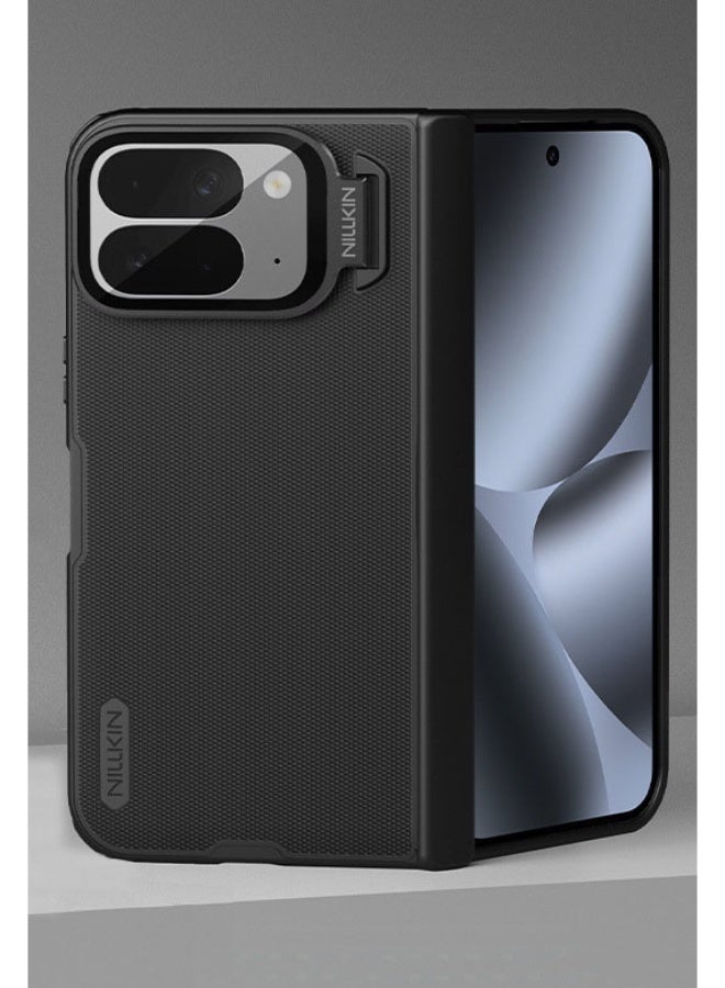 general CamShield Prop Case for Google Pixel 10 Pro Fold – Shockproof Dual-Layer Cover with Transparent Black Flip Lens Protection, Matte Anti-Slip Finish & Drop-Resistant Design - Image 4