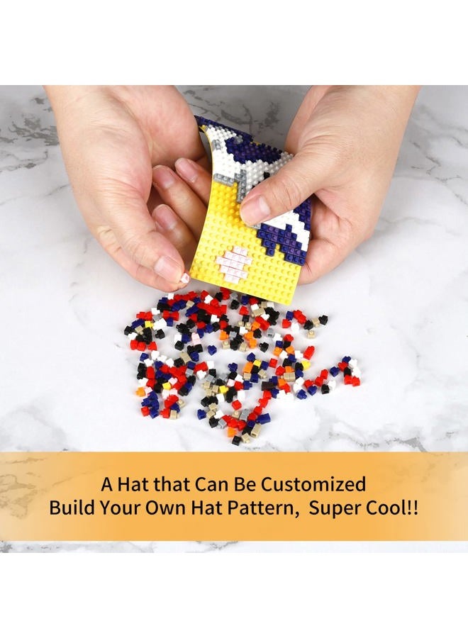 Yanscian Snapback Hat Baseball Cap Building Block for Kids & Adults Black… - Image 4