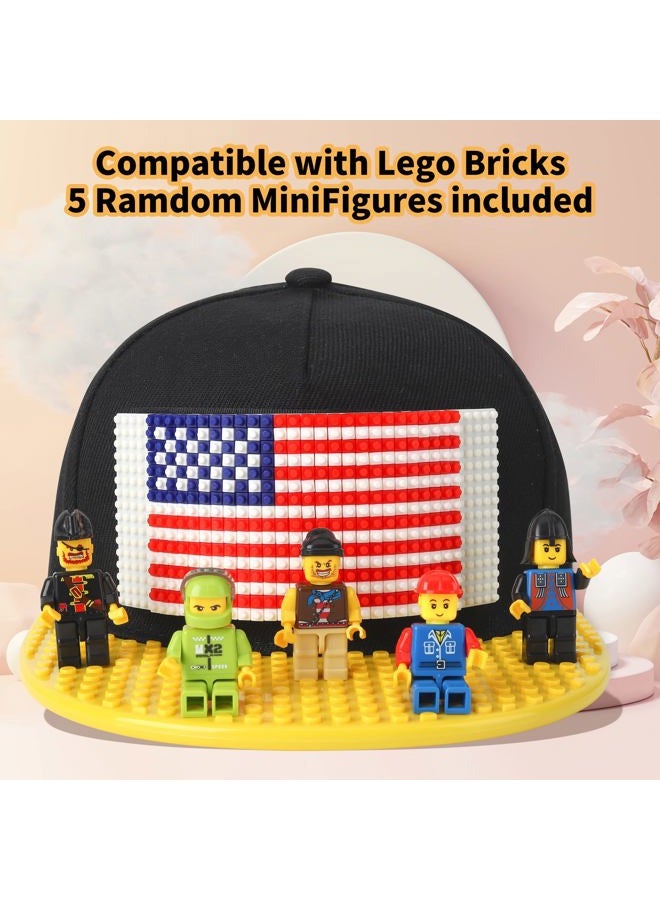 Yanscian Snapback Hat Baseball Cap Building Block for Kids & Adults Black… - Image 5