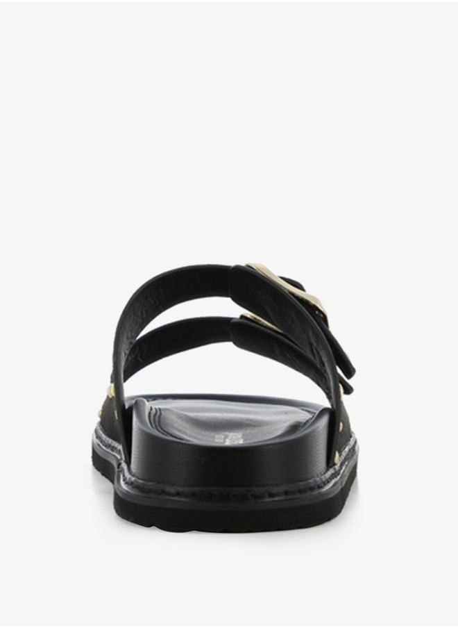 SJ - Women's Embellished Slip-On Slide Sandals - Image 1