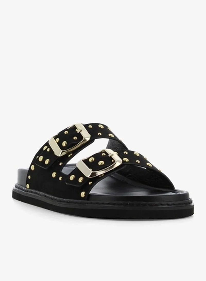 SJ Women's Embellished Slip-On Slide Sandals
