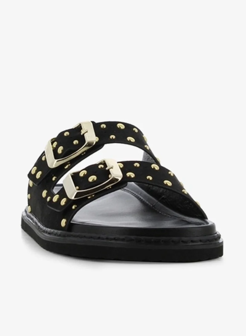 SJ Women's Embellished Slip-On Slide Sandals