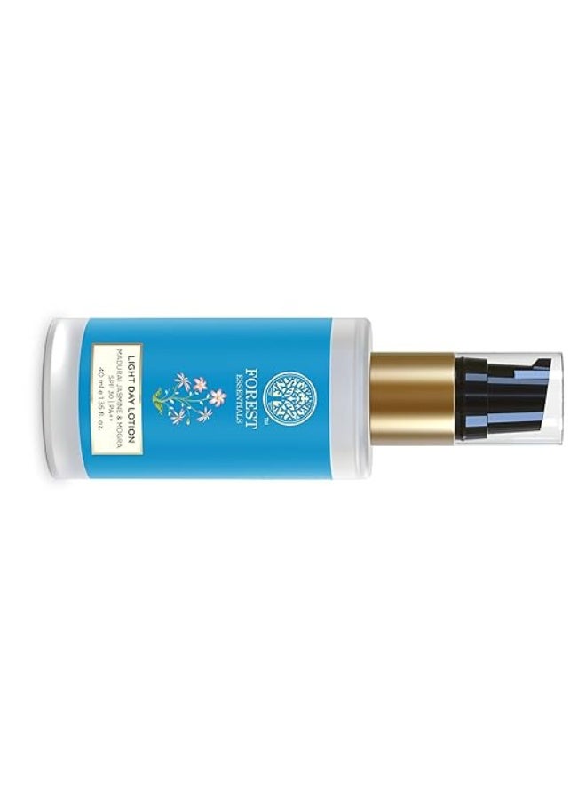 Forest Essentials Light Day Lotion Madurai Jasmine & Mogra with SPF 30 PA++ | Ayurvedic Moisturiser for Combination Skin | Hydrating Face Lotion with Sun Protection - Image 4