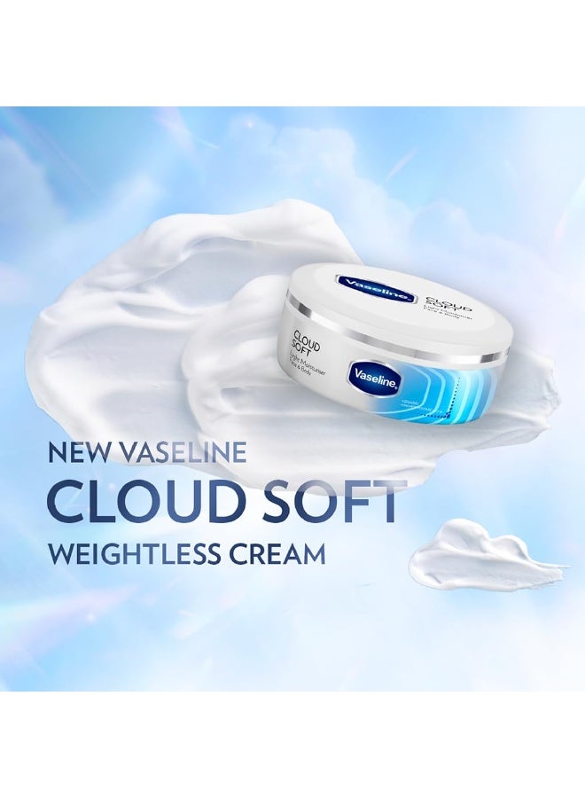 VASELINE Cloud Soft, Light Moisturiser, 100 ml, for Plump, Soft Skin, with Ceramides & Hyaluron Fillers, 10X Hydration Volume, Non-Sticky - Image 4